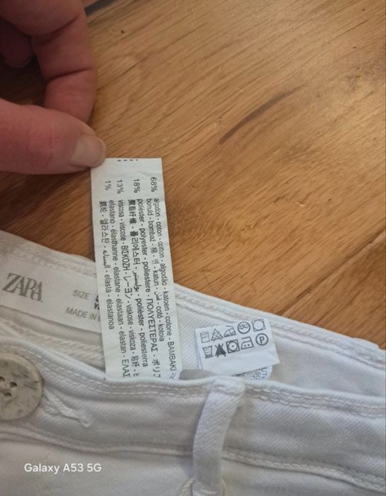 Krótkie spodenki Zara rozm. 110 nowe!