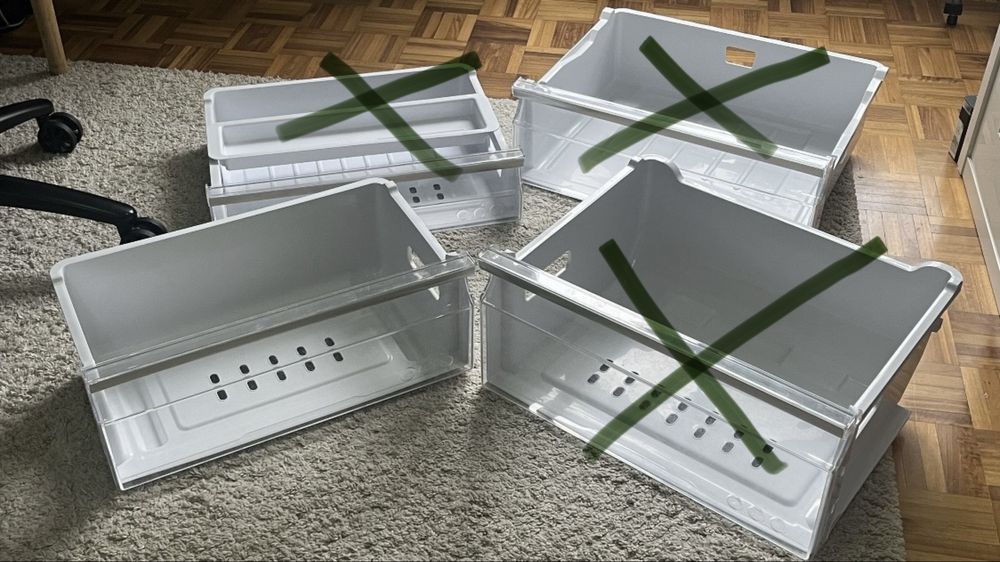 Gavetas e prateleiras para frigorifico Samsung