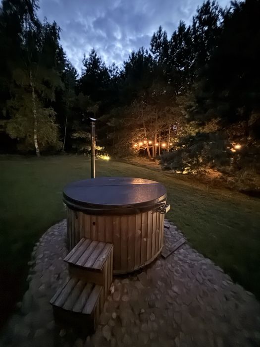 Baciki 61 domek przy lesie na Podlasiu z balia jacuzzi ferie