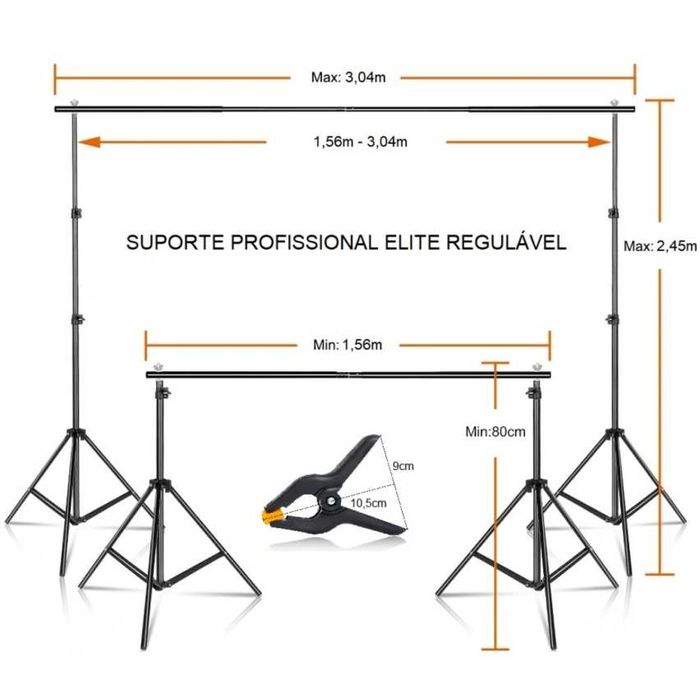 Kit de Fotografia e Gravação Novo e Profissional