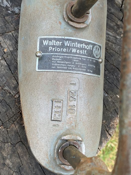 Прицепное устройство, фаркоп Walter Winterhoff E15-00 Германия, 1964 г