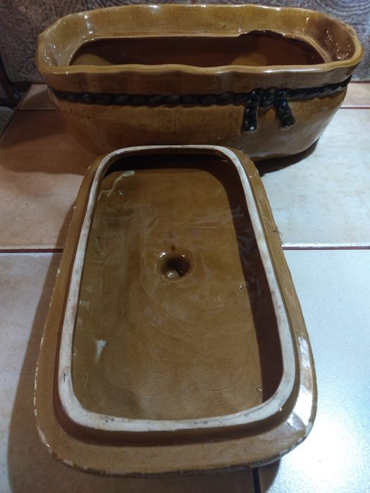 Stylowy pojemnik na pieczywo ceramiczny Brottopf unikat