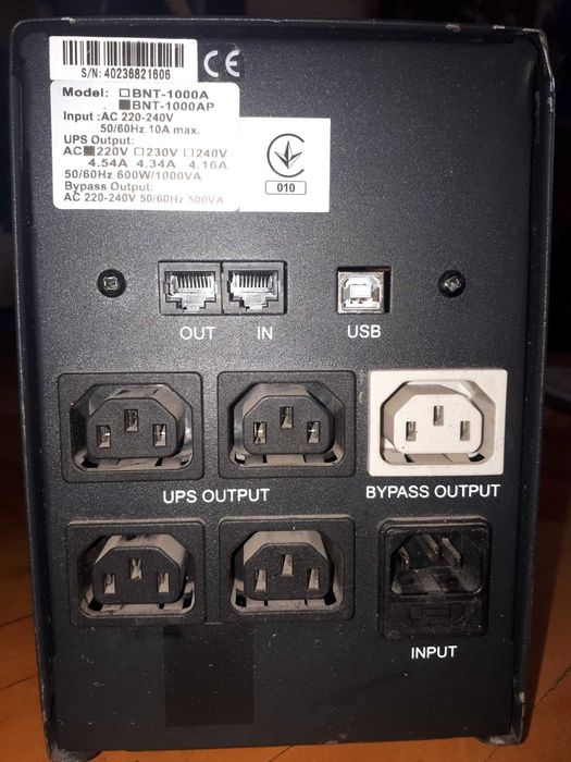 Источник бесперебойного питания Powercom BNT-1000AP Schuko