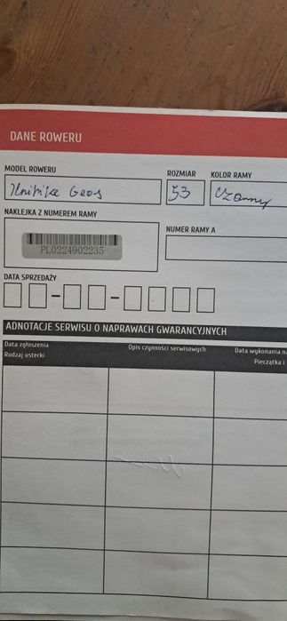 Rower Unibike Geos 53