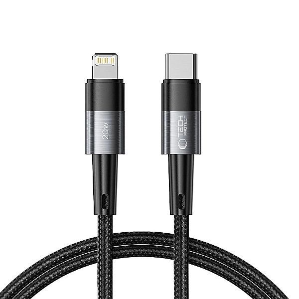 Kabel Tech-Protect UltraBoost Lightning / Usb-c Pd 20w 3a 1m - szary