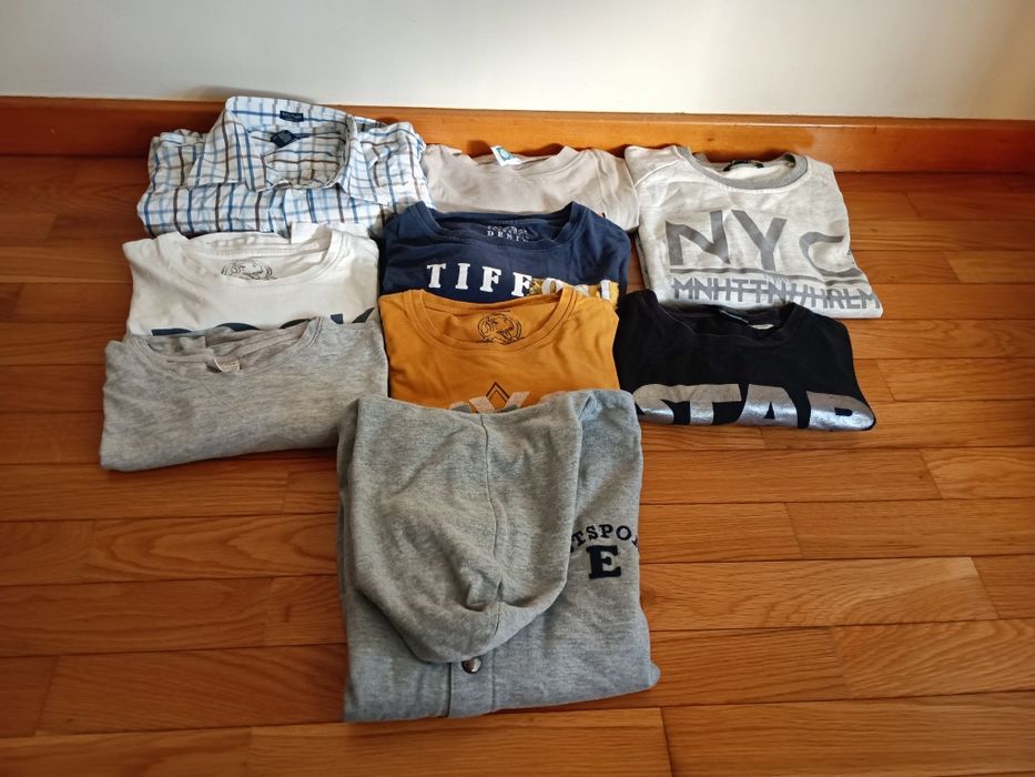 Lote de 9 peças de roupa menino 11-12 inverno