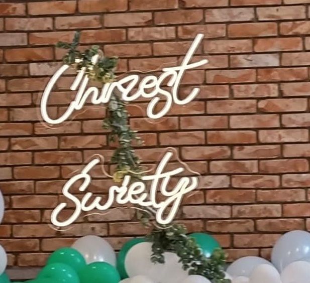 Napis LED Chrzest Święty