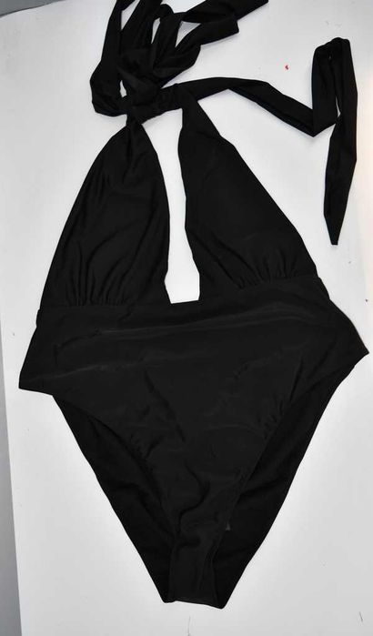 Jednoczęściowy kostium kąpielowy Boohoo, rozmiar UK26, wiązany na szyi