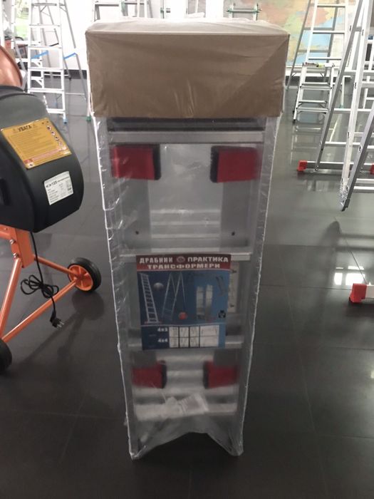 Драбина Лестница алюминиевая трансформер 4х3; 4х4; 4х5; 4х6