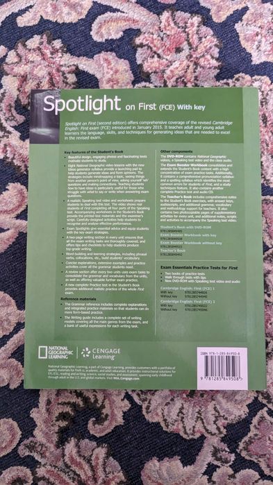 Livro Spotlight on First - student's book and workbook