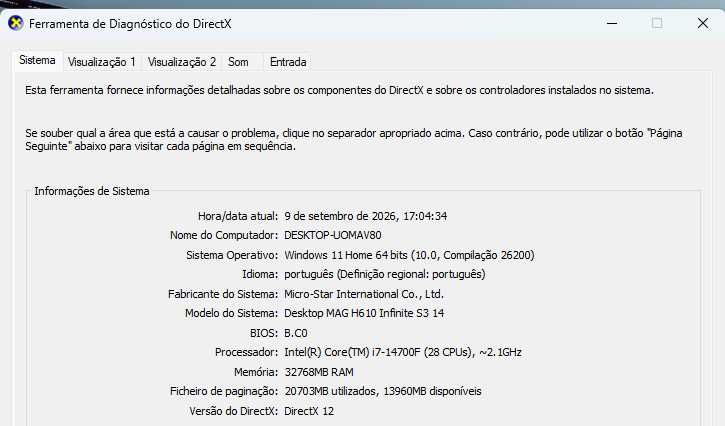 MSI MAG Infinite S3 14th AI Gaming Preto