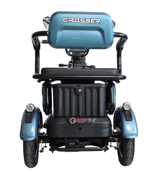 Електроскутер триколісний Crosser TR1 PRO (1200ВТ 72В 24Ah) - Синий