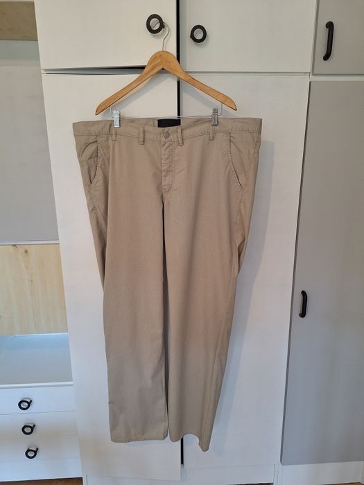 Spodnie materiałowe męskie piaskowe evolution selection 112-122 cm