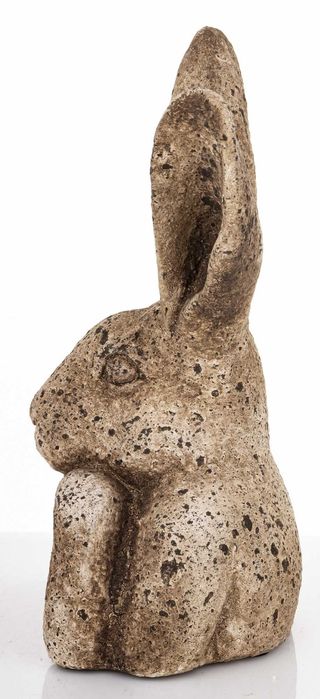 Zając Bust zamyślony szaro-brązowy Piękny! h36cm. 177597