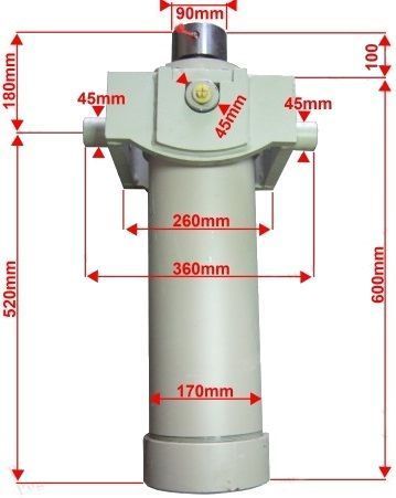 SIŁOWNIK Hydrauliczny 2000mm 24T WYWRÓT 3 STRONY+MOCOWANIE [7436]