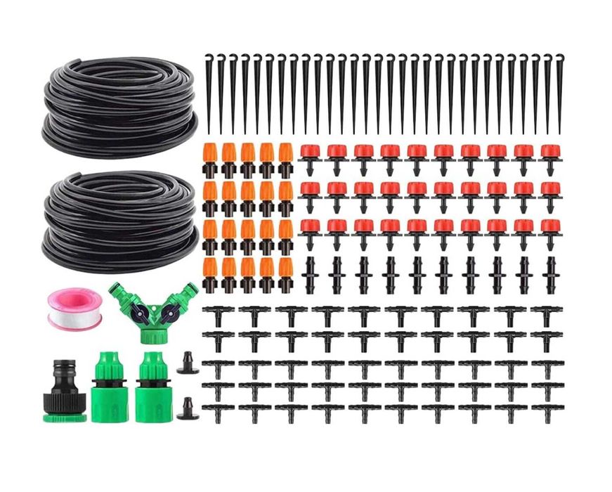 System nawadniania ogrodu 30m 149 elementów Linia Kroplująca Na Balkon