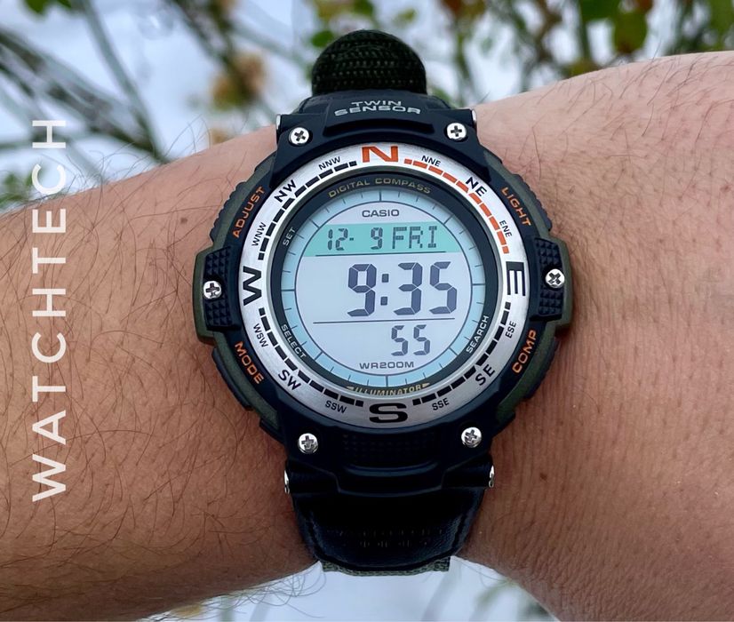 Годинник Casio SGW-100B-3V новий оригінальний компас термометр протрек