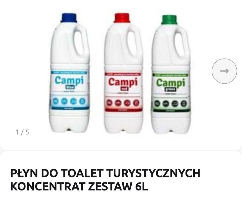 toaleta turystyczna plus płyny