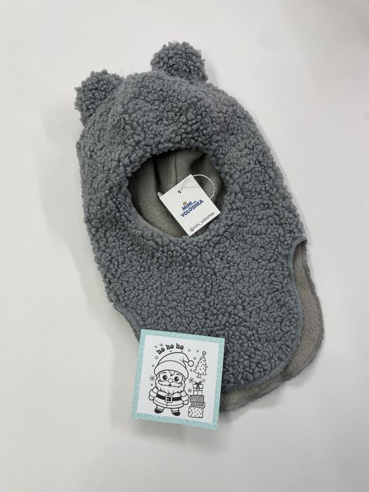 Шапка Тедді шапка шолом з вушками зимова шапка дитяча шапка з вушками