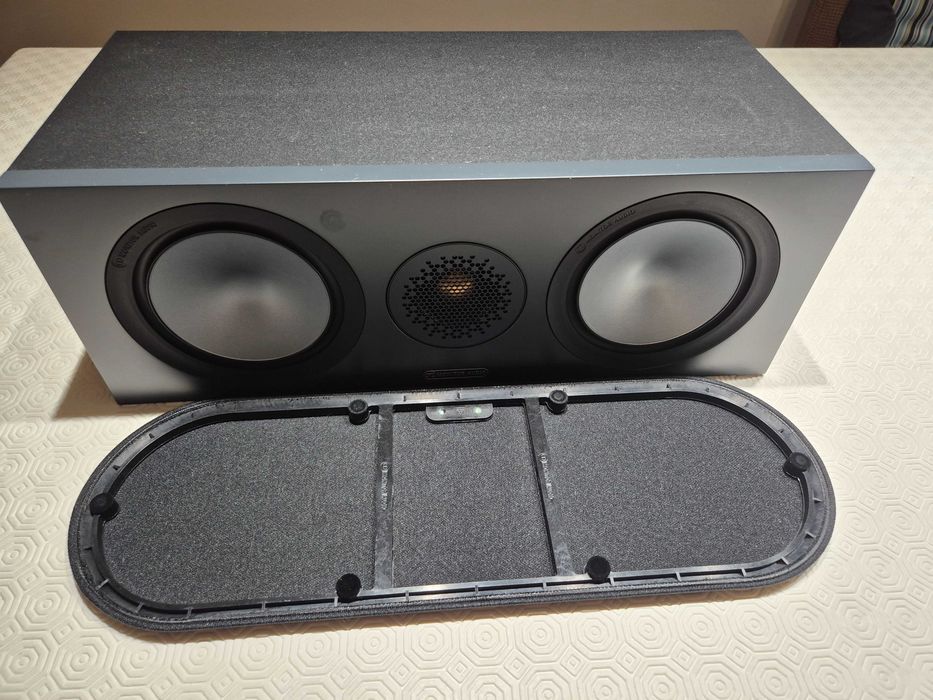 Coluna central "Monitor Audio Bronze C150" – Nova, ~3 semanas de uso