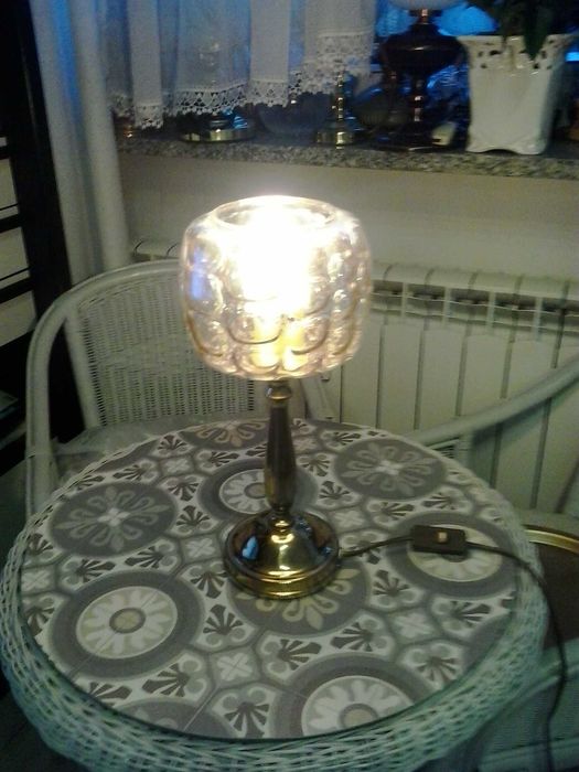 Lampy stołowe, szkło i ceramika + metal (darmowa wysyłka)