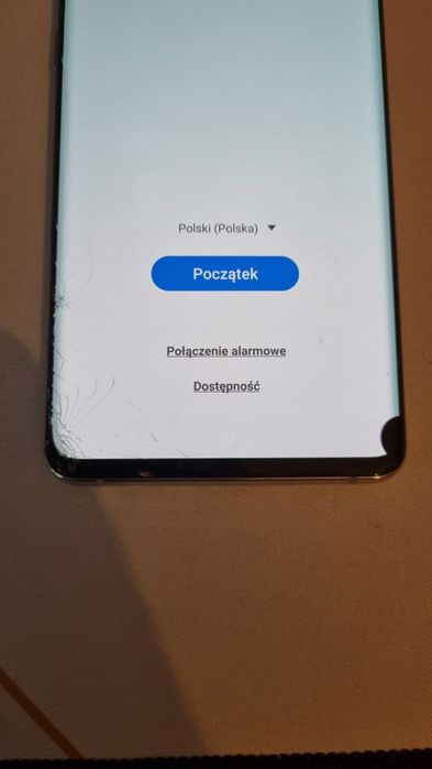 Samsung Galaxy S10+ pęknięty ekran