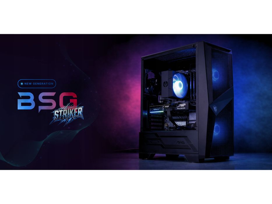 komputer gamingowy bsg amd ryzen 5 16gb ddr4 512ssd rx 9060 xt win11