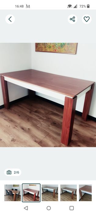 Stół do jadalni z drewna naturalnego
