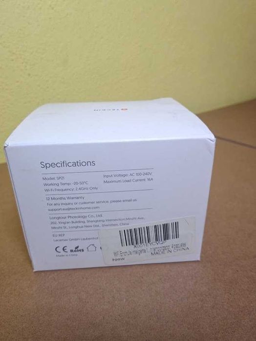 Pack 4 Tomadas Inteligentes Smart Plug Wi-Fi Teckin SP21 16A Alexa (Novo)