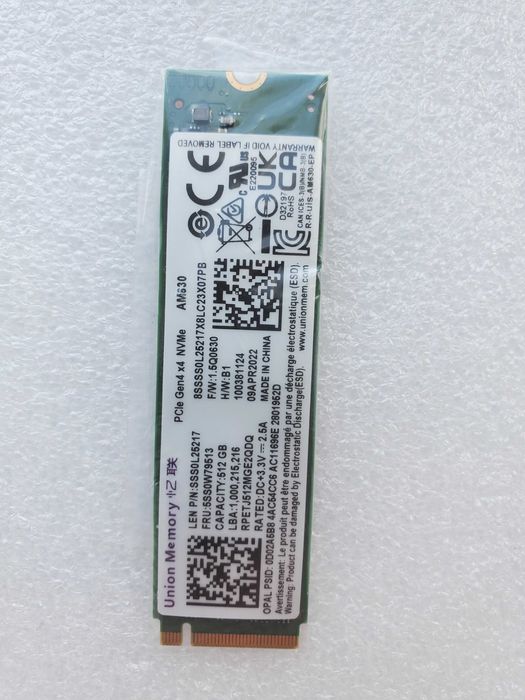 SSD SATA/NMVe PCIe 128/256/512Gb