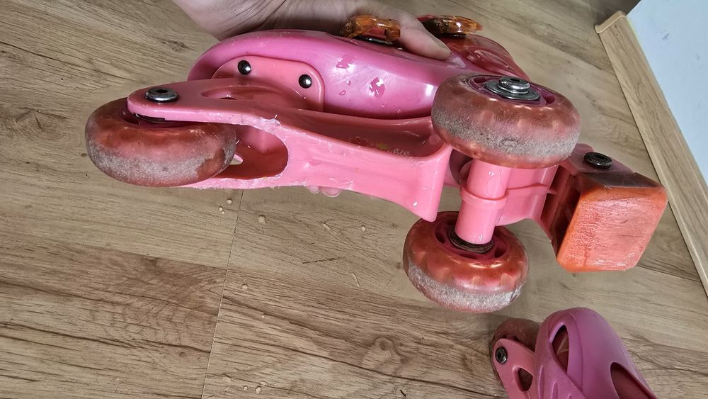 Rolki wrotki dziewczęce Barbie rozmiar 28-29 wkładka 18 cm