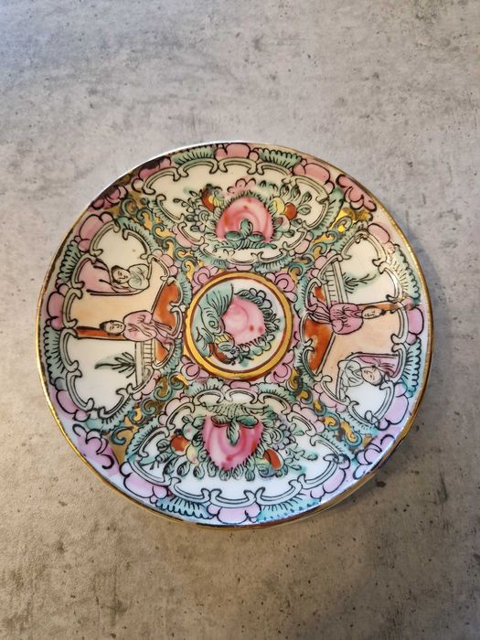 Chavena de café chinesa da família Rosa original