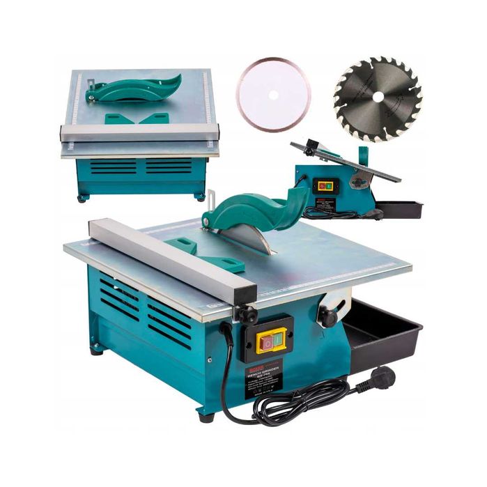 Przecinarka Do Płytek Glazury I Drewna Piła Stołowa 2W1 1800W Stolik