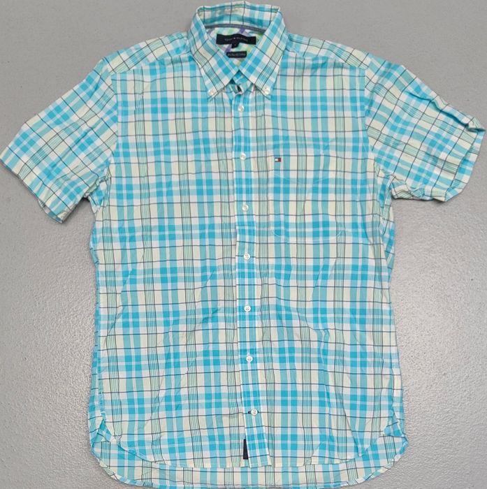 Wr) TOMMY HILFIGER oryginalna koszula krótki rękaw  Roz.S/M