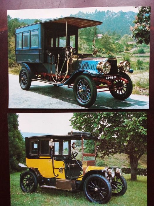 11 Postais com Automóveis Antigos do Museu do Automóvel do Caramulo.