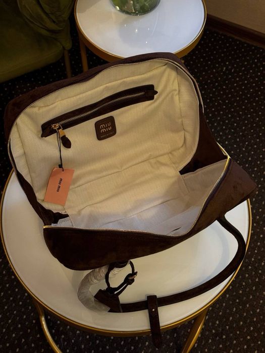 Сумка сумочка Miumiu suede beau міуміу замшева коричнева