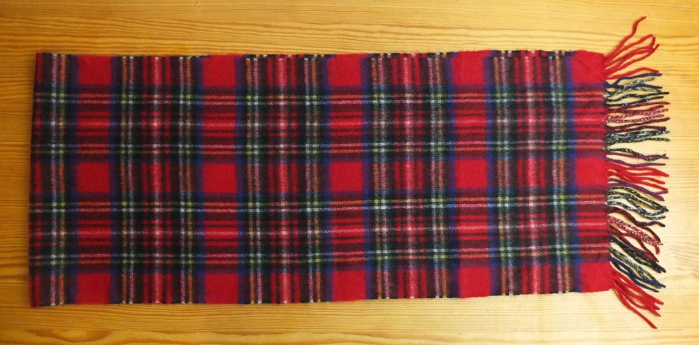 Szalik LOCHMERE 100% Kaszmir kratka 145x30