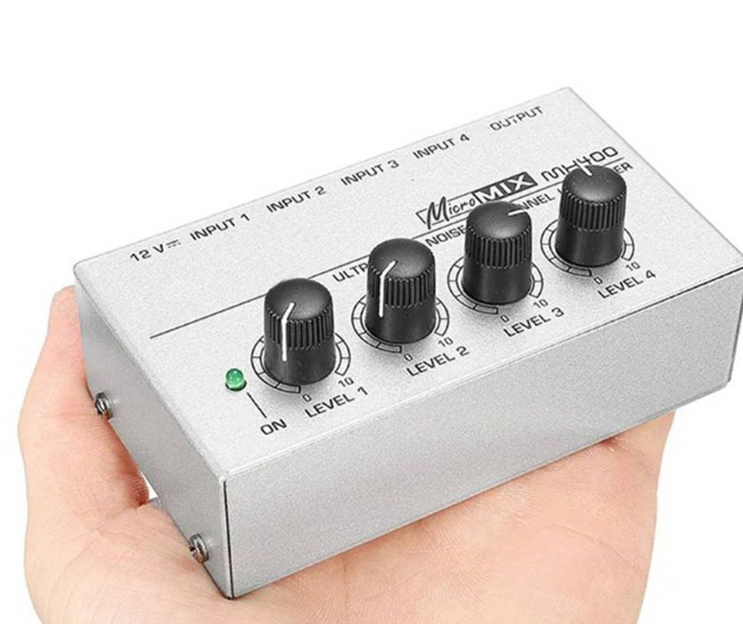 Компактний 4-канальний мікшер-підсилювач MX400