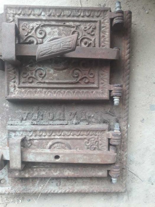 Drzwiczki do pieca kaflowego żeliwne stare oryginal