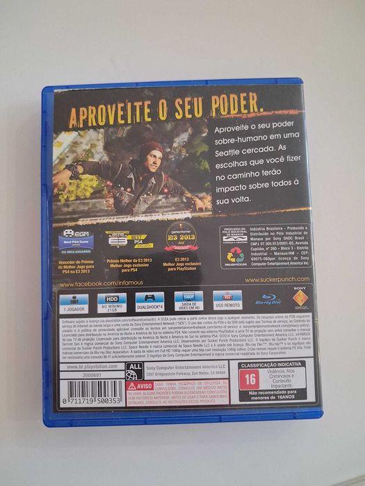 Infamous second son Jogo PS4
