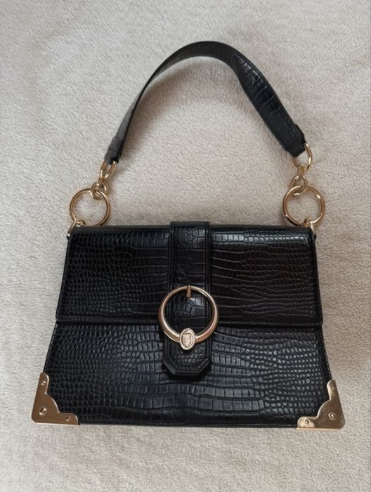 czarna torebka trussardi vintage