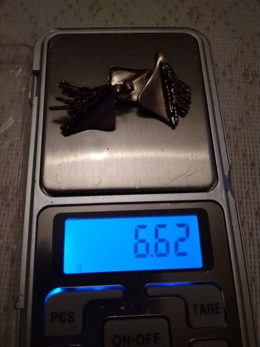 Komplet 925 kolczyki zawieszka