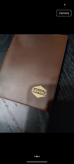 etui na karty brązowe