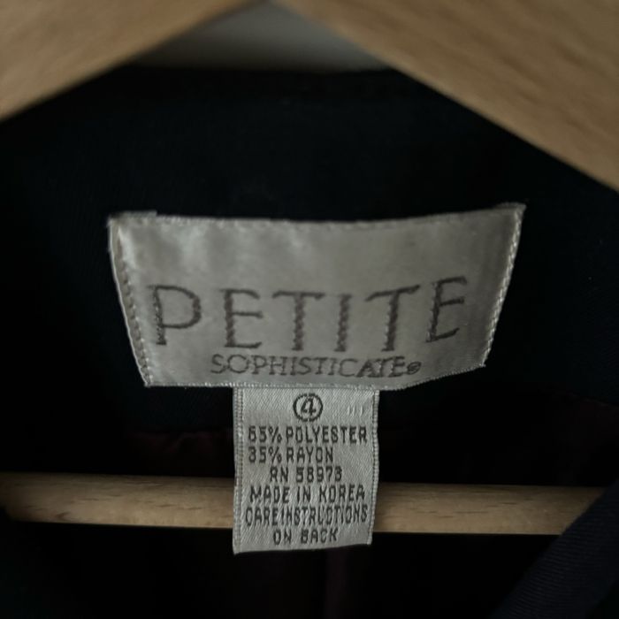 damska dwurzędowa marynarka PETITE SOPHISTICATE vintage rozm. S