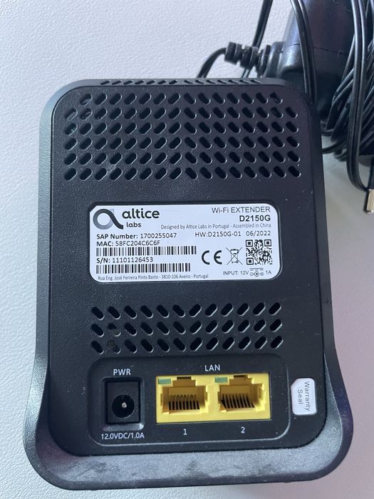 Extensor MEO Smart WiFi (Wi-Fi EXTENDER – D2150G)