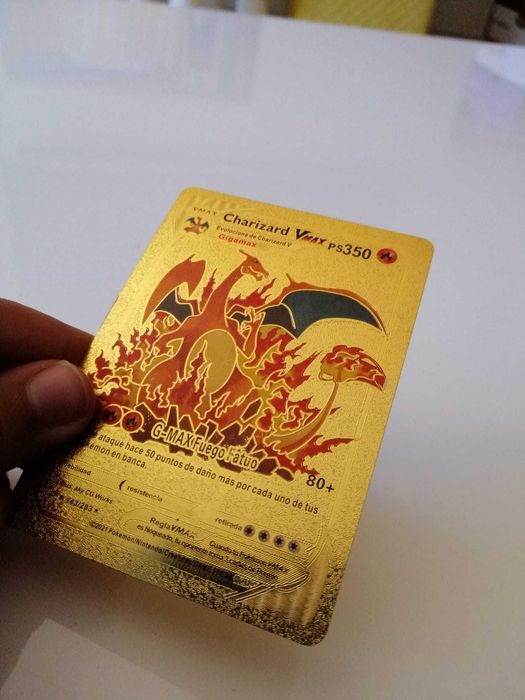 Cartas Pokemon Charizard V-Max gold card + Talonflame V gold card