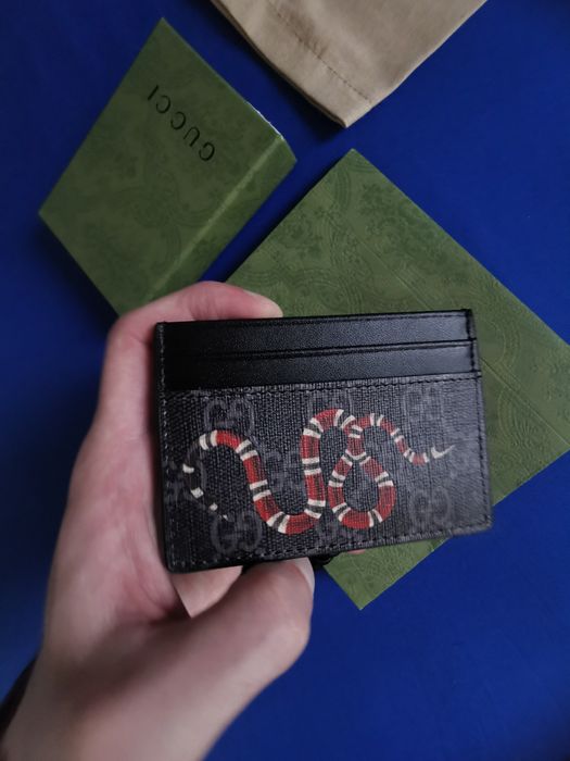 Cardholder Gucci king snake GG wallet etui na karty