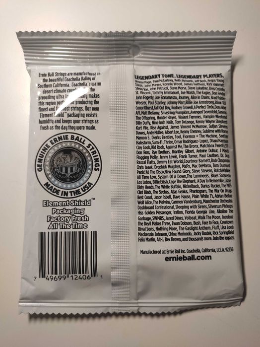Conjunto Cordas Ernie Ball 2406 Ernesto Palla
