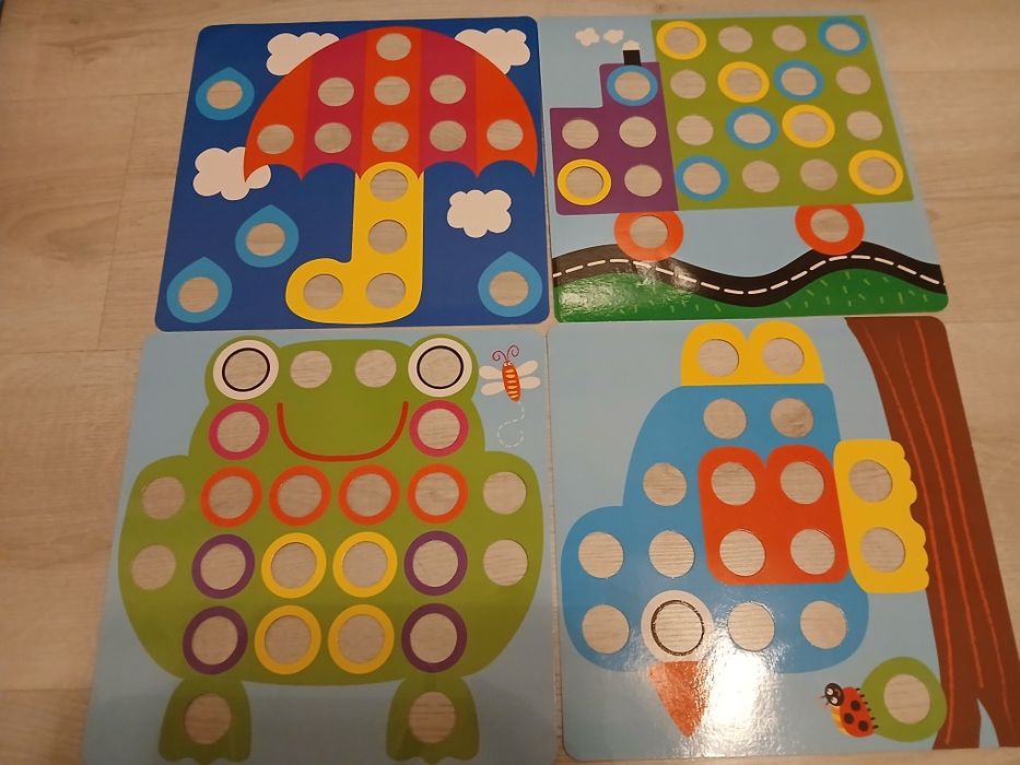 Guzikowy trening małej rączki zabawka edukacyjna dla dziecka 2-3 lata