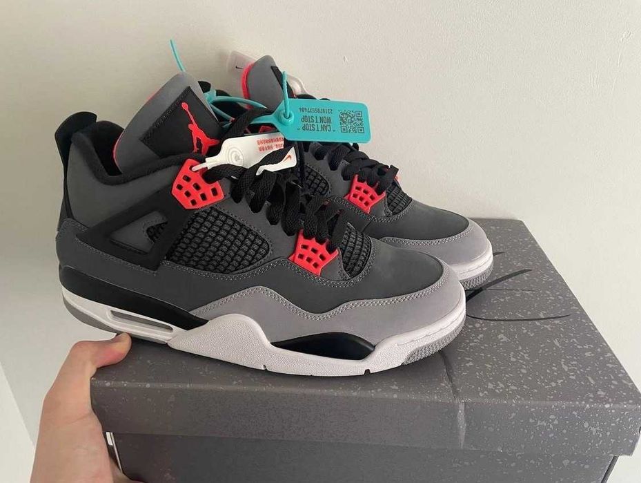 Jordan 4 "Infrared" — nowe, rozmiar 44 EU / 9 UK (10 US)